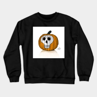 Pumpkin Skull Crewneck Sweatshirt